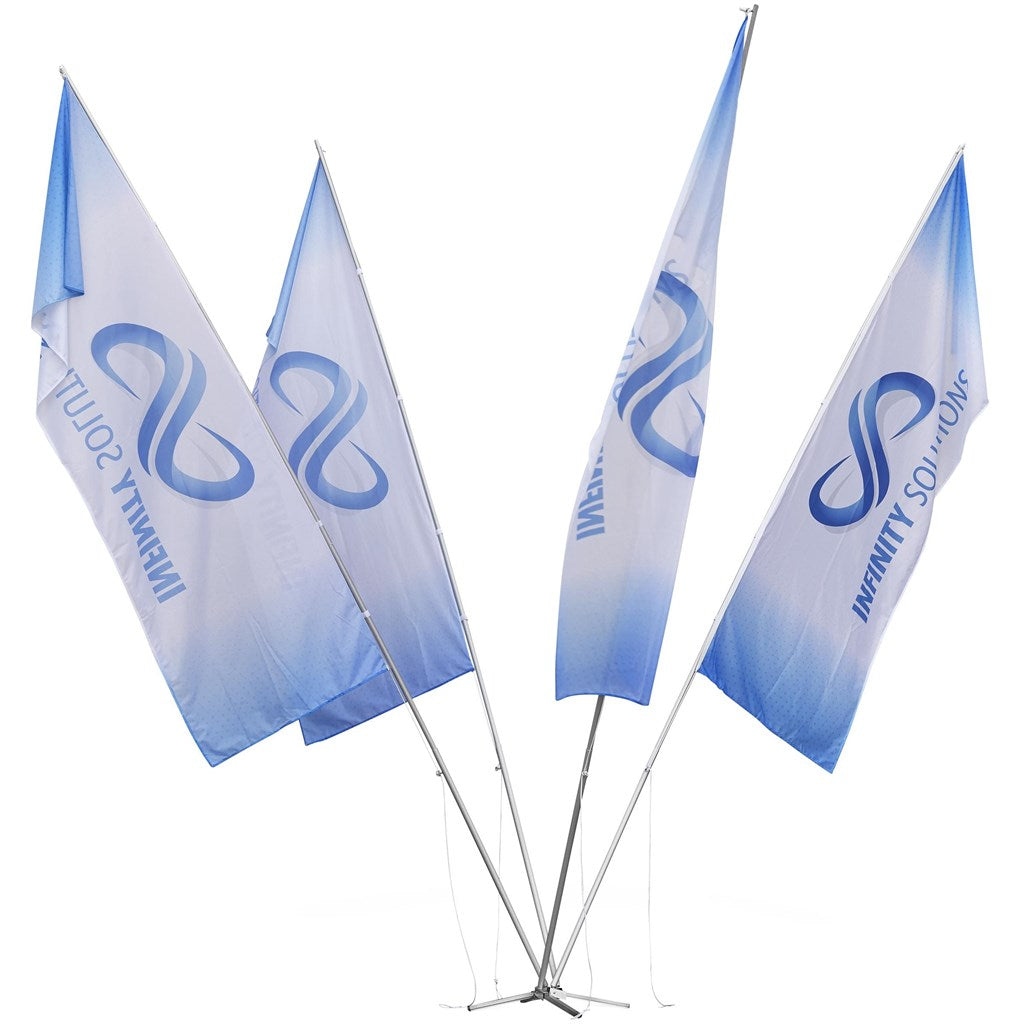 4 Flag Fountain 5m Medium (1m x 3m flags)
