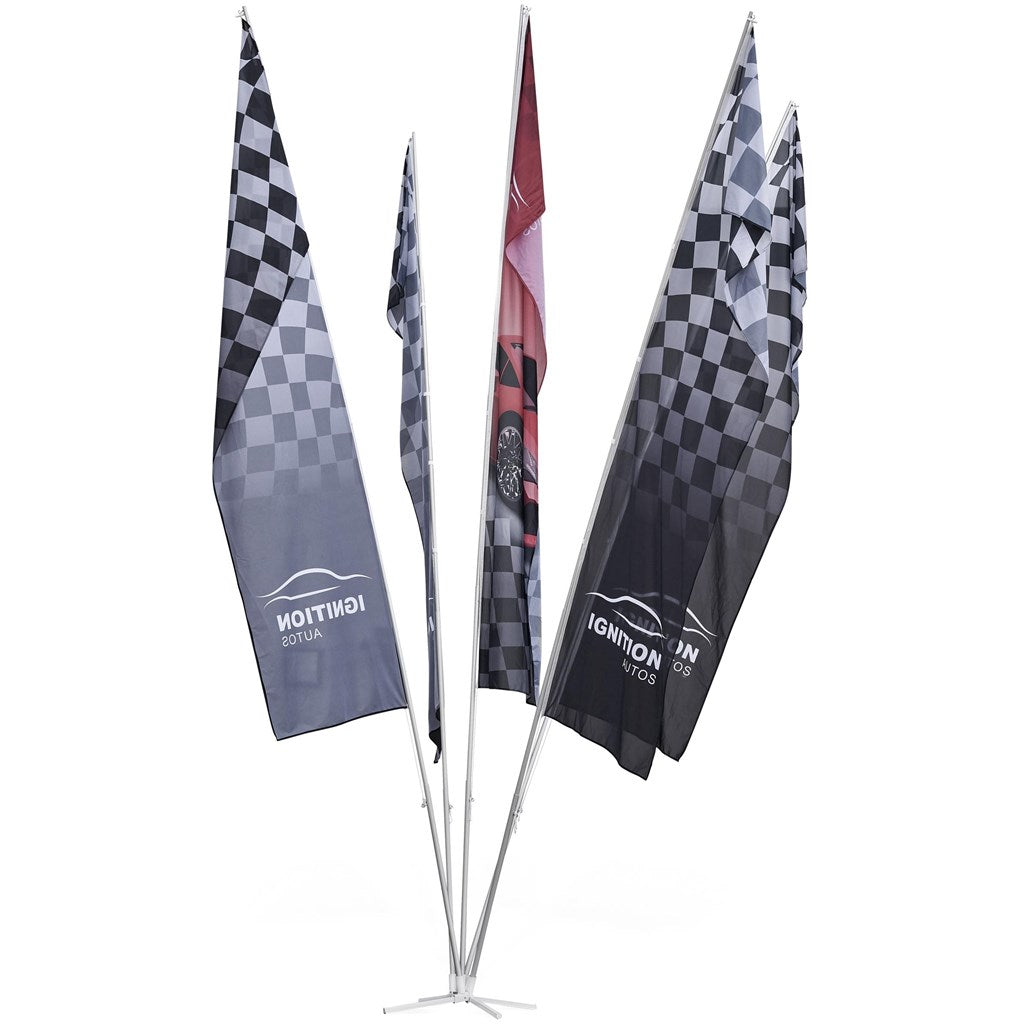 5 Flag Fountain 6m Large (1m x 4m flags)