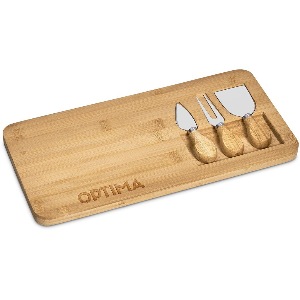 Bamboo Cheese Board Set