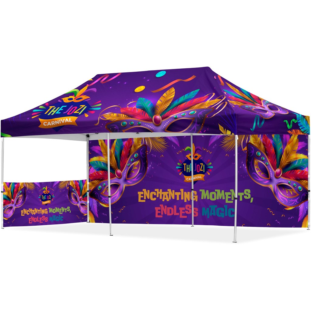 6m X 3m Gazebo 1 Short Half-Wall Skin - 1 Long Full-Wall Skin