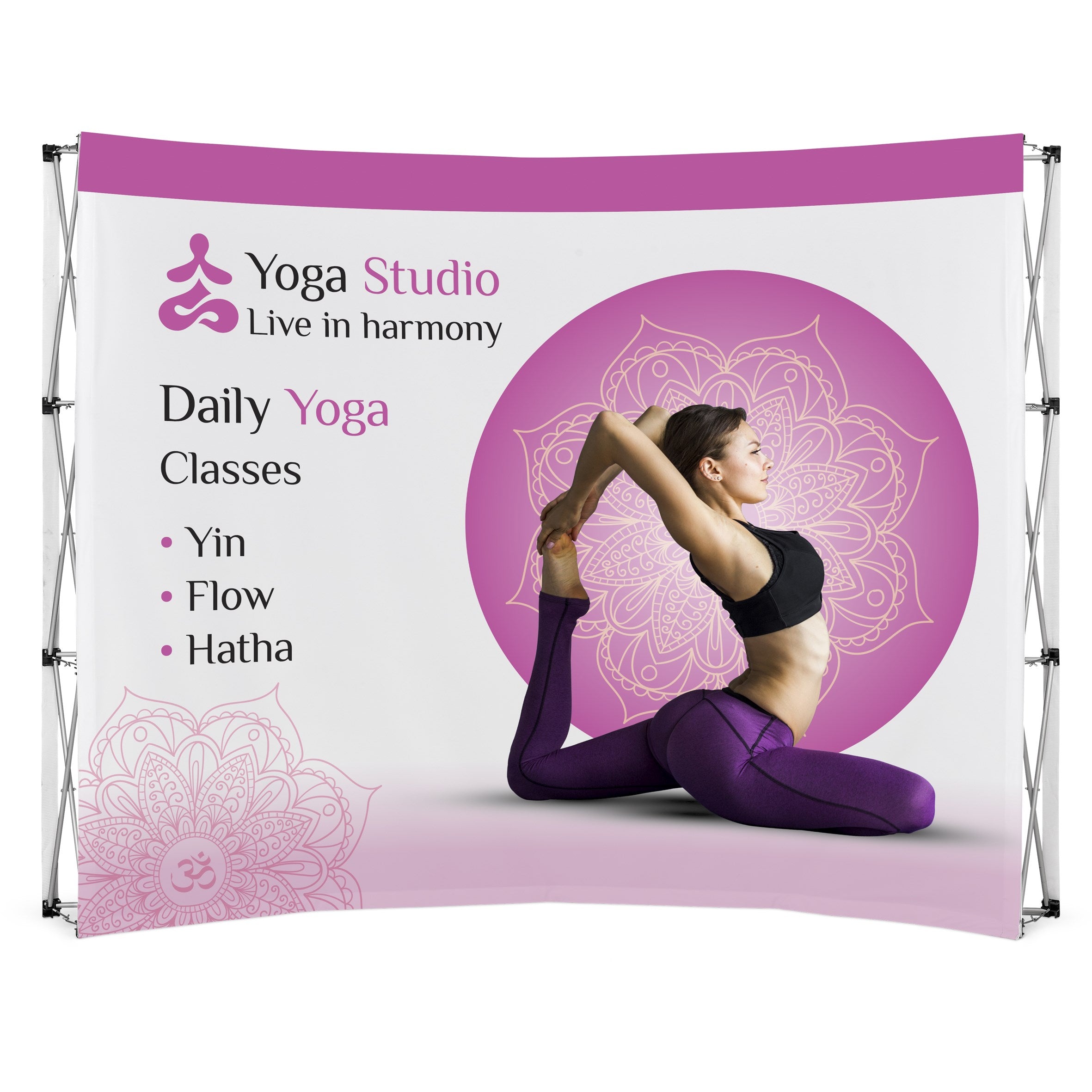 Curved Wall Banner (Includes Branding)